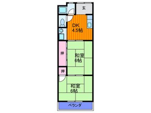 星空ハイツの物件間取画像